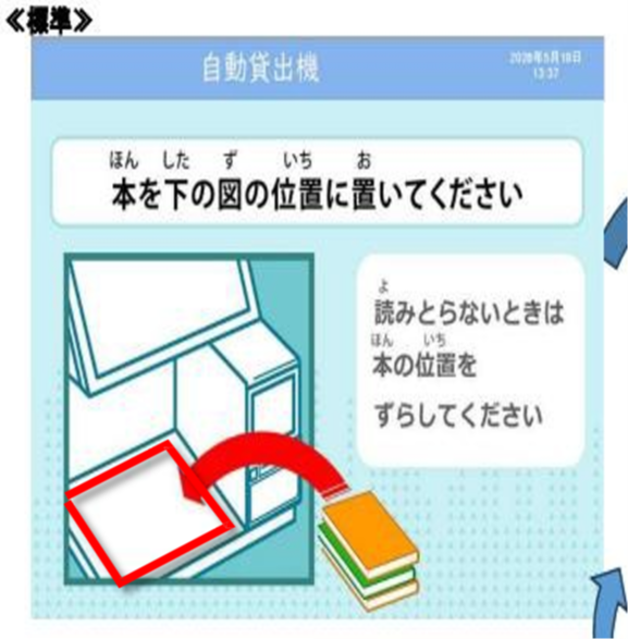 セルフ貸出機写真